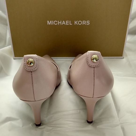 Michael Kors Flex Mid Leather Heels Soft Pink. - Picture 3 of 5